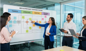Comprensión de los procesos y decisiones por área
